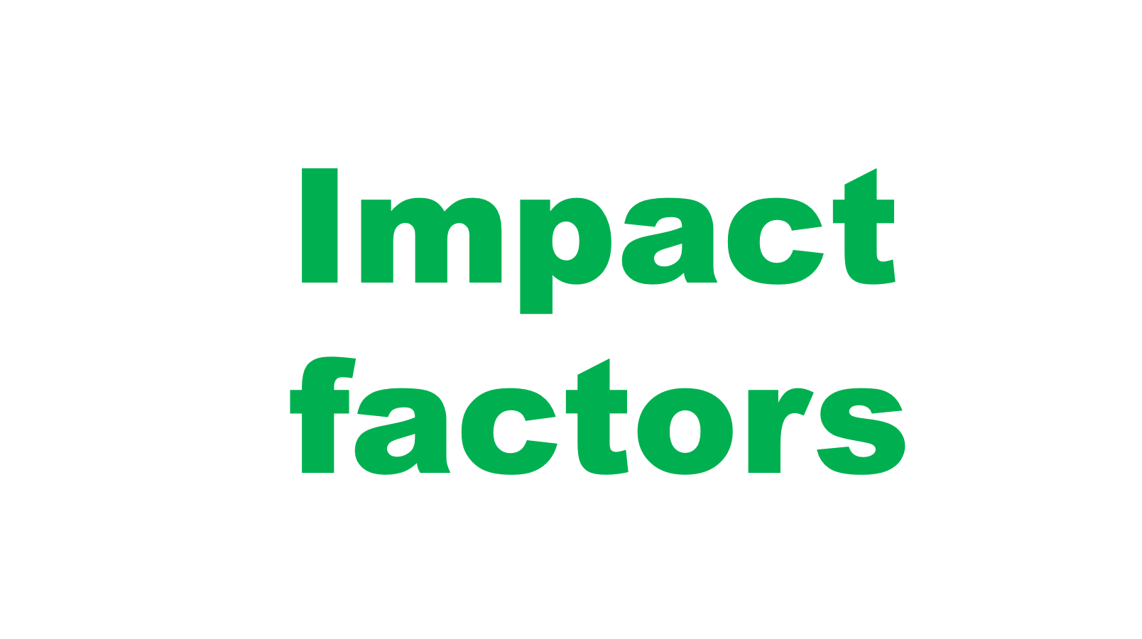 期刊影响因子查询